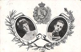 SM El Rey De Espana D. Alfonso XIII Con La Princesa Victoria Eugenia - Königshäuser