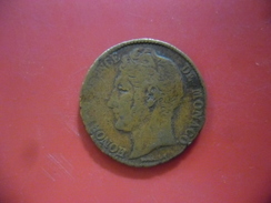 MONACO 5 Centimes 1837 MC D' HONORE V Variété Cuivre Jaune - 1819-1922 Onorato V, Carlo III, Alberto I