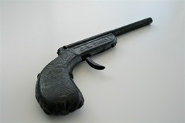 Vintage TOY GUN : J.A. PARIS - L=21cm - 1930s - Keywords : Cap Gun - Cork Gun - Rifle - Revolver - Pistol - Tin - Armas De Colección