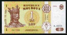 347-Moldavie Billet De 1 Leu 1994 A0033 Neuf - Moldova