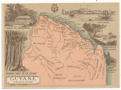 Carte Géographique - Colonie De La Guyane  - Lemonnier & Schrader, Hachette & Cie - Sonstige
