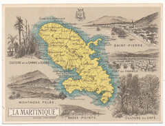 Carte Géographique - Colonie De La Martinique  - Lemonnier & Schrader, Hachette & Cie - Sonstige
