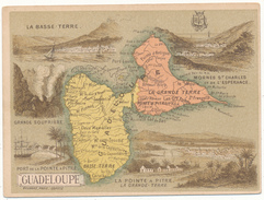 Carte Géographique - Colonie De La Guadeloupe  - Lemonnier & Schrader, Hachette & Cie - Sonstige