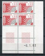 4447 - FRANCE Préoblitérés N°179 ** 1.35F Rouge été   Du   6.1.83    SUPERBE - Voorafgestempeld