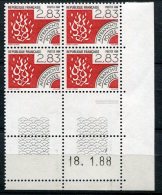 4451 - FRANCE Préoblitérés N°200 ** 2.83F Rouge-brun  Le Feu    Du   18.1.88    SUPERBE - Préoblitérés