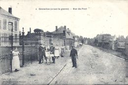 PAS DE CALAIS - 62 - CROISILLES - Rue Du Pont - Avant Guerre 14 - Animation - Croisilles