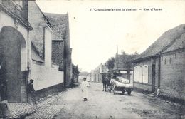 PAS DE CALAIS - 62 - CROISILLES - Rue D'Arras - Avant Guerre 14 - Animation - Croisilles