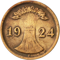 Monnaie, Allemagne, République De Weimar, 2 Rentenpfennig, 1924, Stuttgart - 2 Renten- & 2 Reichspfennig