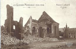 PAS DE CALAIS - 62 - HENIN LIETARD - L'église - Guerre 14 - Henin-Beaumont