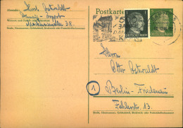 1944, Fernkarte Mit Besserem Stempel ""(5a) DANZIG 5 - 500 Jahre Danzger Kran"". Unterscheidungsbuchstabe Leider Sehr Sc - Interi Postali