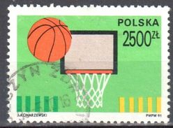 Poland 1991- Basketball, Cent. Mi 3340 - Used Gestempelt - Used Stamps