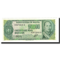 Billet, Bolivie, 5 Centavos On 50,000 Pesos Bolivianos, Undated (1987), KM:196 - Bolivie