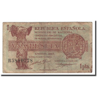Billet, Espagne, 1 Peseta, 1937, KM:94, TB - 1-2 Peseten