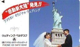 Telecarte JAPON (899) Statue De La Liberte * New York USA * PHONECARD JAPAN * STATUE OF LIBERTY * - Paysages