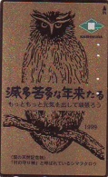 Télécarte Japon Oiseau * HIBOU (2011) * OWL * BIRD Japan Phonecard * TELEFONKARTE * EULE * UIL - Owls