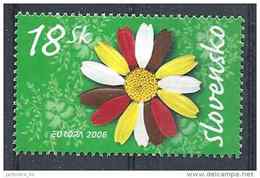 2006 SLOVAQUIE 462** Europa, Fleur - Unused Stamps