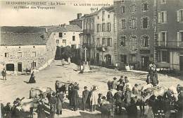 LE CHAMBON LE CHATEAU LA PLACE ET L'HOTEL DES VOYAGEURS - Sonstige & Ohne Zuordnung