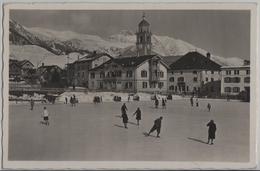 Celerina Im Winter En Hiver - Eisfeld, Schlittschuhläufer - Animee - Photo: Alfredo Finzi - Celerina/Schlarigna