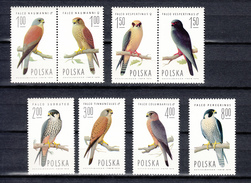 Polen Poland 1974,8V,birds Of Prey,roofvogels,greifvögel,oiseaux,pajaros,uccelli,aves,MNH/Postfris(L3156) - Arends & Roofvogels