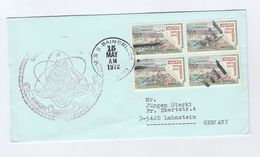 NUCLEAR SHIP USS BAINBRIDGE COVER 1972 Usa Stamps Navy Atomic Energy - Atome