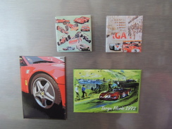 X LOTTO 4 MAGNETI CALAMITE FRIGO IDEA REGALO  MOTORSPORT TARGA FLORIO FERRARI - Deportes