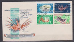 NOUVELLES  HEBRIDES    N° YVERT  :    215/218   Sur   FDC     OBLITERE - FDC