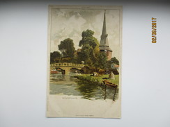 WINTERHUDE , SIGNED SB , RITTER KLOEDEN NÜRNBERG LITHO ,  K0 - Winterhude