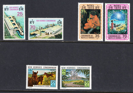 New Hebrides 1973, Mint No Hinge, Sc# , SG 178-183 - Unused Stamps