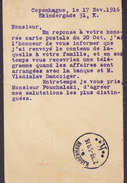Russia Empire Postal Stationery Ganzsache Entier REPONSE Antwort KJØBENHAVN K. 1916 To MINSK (2 Scans) - Interi Postali