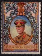WWI WW1 World War HEROES HERO - Label Cinderella Vignette - Great Britain Soldier General Sir Edward Stanislaus Bulfin - WO1