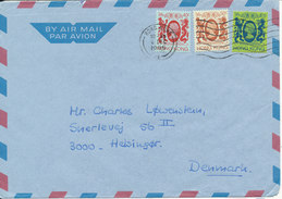 Hong Kong Air Mail Cover Sent To Denmark 6-12-1986 - Lettres & Documents