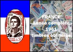 France Année Complète 1961 Oblitérés Cachets à Date - 1960-1969