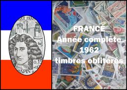 France Année Complète 1962 Oblitérés Cachets à Date - 1960-1969