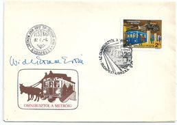 6945 Hungary FDC Transport Public Train Metro Omnibus Budapest RARE - Sonstige (Land)