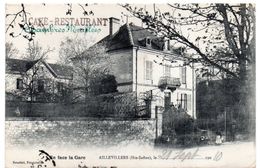 Haute-Saône -  AILLEVILLERS -  En Face De La Gare - Café-Restaurant Chambres Meublées - Ed. Reuchet, Fougerolles - 1910 - Otros Municipios