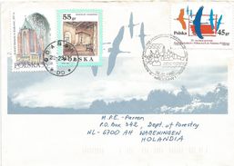 Poland 1995 Wroclaw Crane Cover - Grues Et Gruiformes