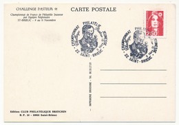 FRANCE => Cachet Commémoratif "Challenge Pasteur" 22 Saint Brieux - 9 Nov 1991 Sur CP Spéciale - Cachets Commémoratifs
