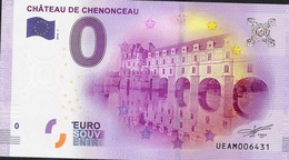 FRANCE EUROSOUVENIR NLP ZERO EURO CHENONCEAU 2016 UNC. - Autres & Non Classés