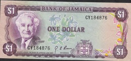 JAMAICA P59 1 DOLLAR 1960 #CY  Signature 3 VF NO P.h. ! - Jamaique