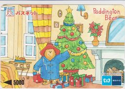 CARTOON - JAPAN - PREPAID TICKET - 005 - PADDINGTON BEAR - COMIC - CHRISTMAS - Comics