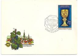 6995 Hungary SPM Flora Plant Fruit Grapes Agriculture Drink Wine Globe - Wein & Alkohol