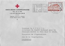 CROIX-ROUGE LUXEMBOURGEOISE → Lettre A 1963 - Privé