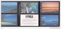 Fiji, FIJ 001 - 005,1st Issue, 5 Mint Cards In Folder, 2 Scans. - Fiji