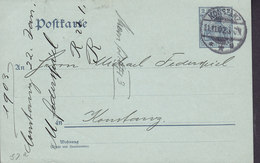 Deutsches Reich Postal Stationery Ganzsache Entier 2 Pf. Germania P 63 M. Wz. KONSTANZ 1902 Locally Sent (2 Scan - Cartes Postales