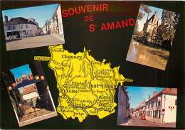 SAINT AMAND EN PUISAYE CARTE MULTIVUES - Saint-Amand-en-Puisaye