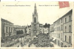 Pontcharra Sur Turdine Place De L Eglise Et De La Mairie - Pontcharra-sur-Turdine