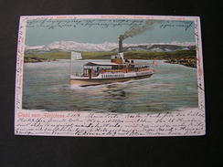 CH Zürich , Nach Stäfa 1904  Schiff Schönes Litho - Stäfa