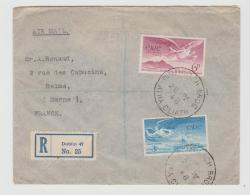 Irl034 / IRLAND -  Flugpost 1948 Nach Frankreich, Einschreiben - Lettres & Documents