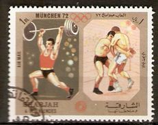 SHARJAH     -    HALTEROPHILIE  &  LUTTE    -    Oblitéré - Weightlifting