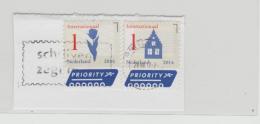 Niederlande 023 / Fragment Mit 2 Marken Von 2014 - Used Stamps